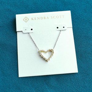 Sophee Heart Mixed Metal Gold Pendant Necklace